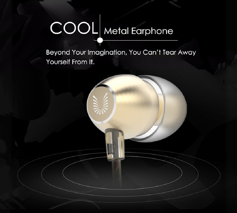 UIISII HM7 In-ear Wired Fragrance Music Earphones with On-cord Control- Golden UIISII HM7 In-ear Wired Fragrance Music Earphones with On-cord Control- Golden
