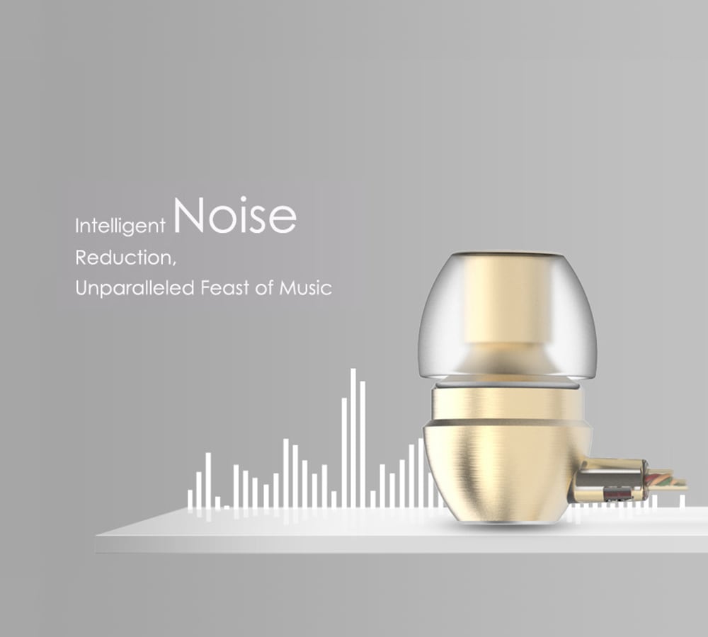 UIISII HM7 In-ear Wired Fragrance Music Earphones with On-cord Control- Golden UIISII HM7 In-ear Wired Fragrance Music Earphones with On-cord Control- Golden