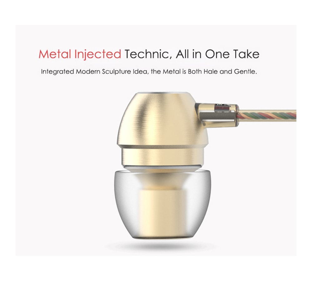 UIISII HM7 In-ear Wired Fragrance Music Earphones with On-cord Control- Golden UIISII HM7 In-ear Wired Fragrance Music Earphones with On-cord Control- Golden