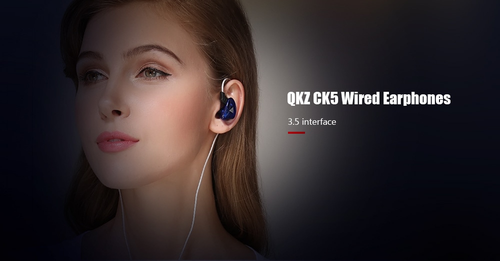 QKZ CK5 Wired Sports Earphone- Blue QKZ CK5 Wired Sports Earphone- Blue
