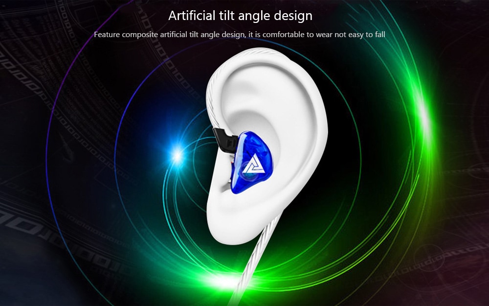 QKZ CK5 Wired Sports Earphone- Blue QKZ CK5 Wired Sports Earphone- Blue
