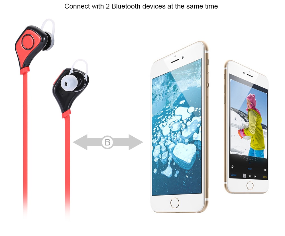 S5 Wireless Bluetooth 4.1 + EDR Music Sport Earbuds One Key Operation Multi-point Connection- Lake Blue S5 Wireless Bluetooth 4.1 + EDR Music Sport Earbuds One Key Operation Multi-point Connection- Lake Blue