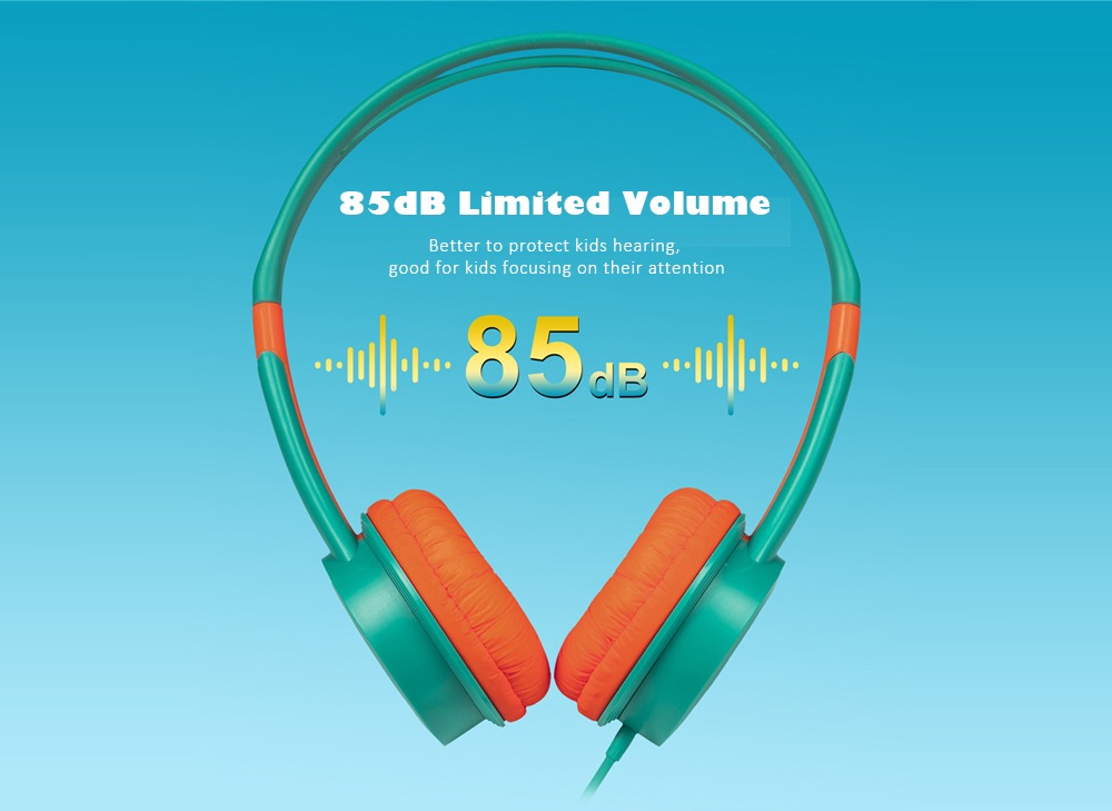 ONIKUMA M100 Children Headphone 3.5mm Wired Adjustable Headband Kids Headset with Microphone - Light Sky Blue ONIKUMA M100 Children Headphone 3.5mm Wired Adjustable Headband Kids Headset with Microphone - Light Sky Blue