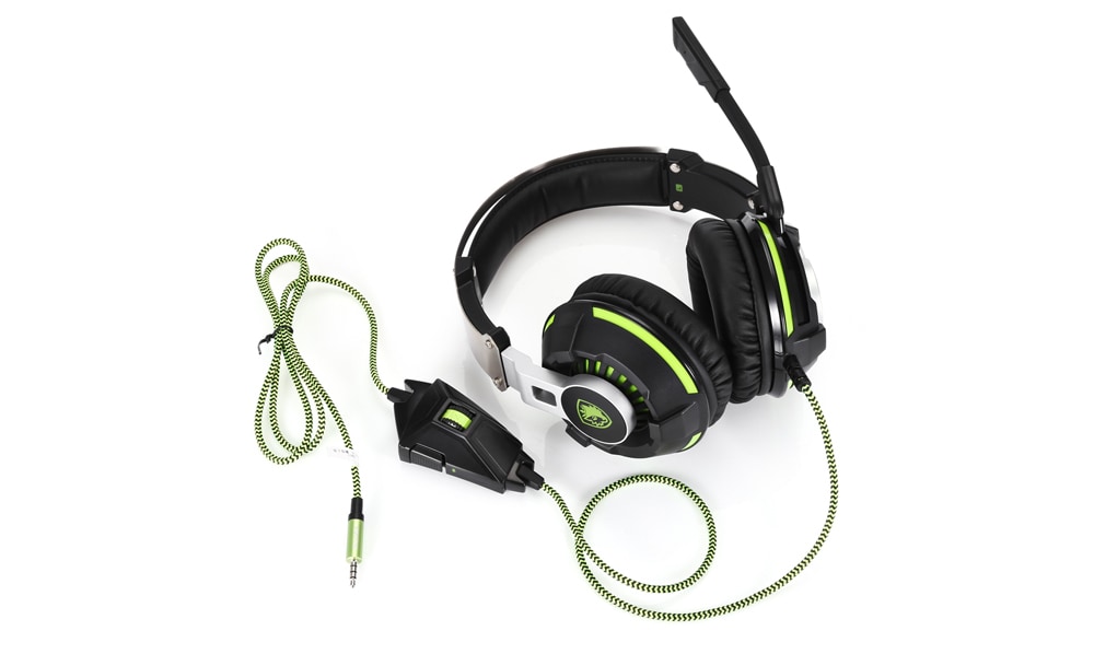 SADES SA - 933 3.5mm Jack Gaming Headphones- Black and Green SADES SA - 933 3.5mm Jack Gaming Headphones- Black and Green