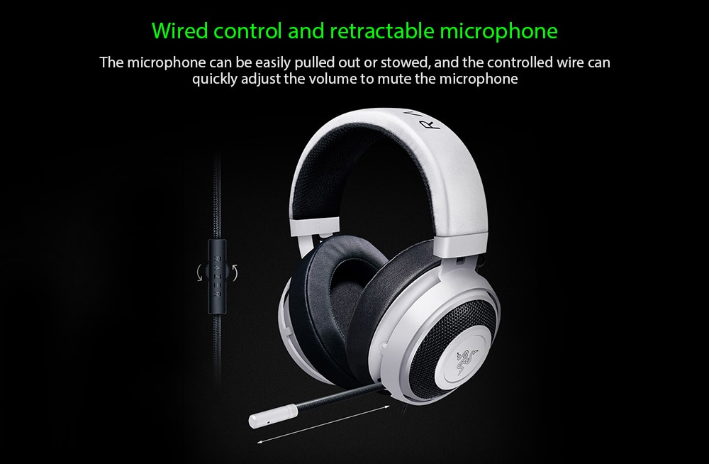 Razer Kraken Pro V2 Headsets Bass Gaming Headphones with Mic for Mobile Phone PC Xbox- Pink Razer Kraken Pro V2 Headsets Bass Gaming Headphones with Mic for Mobile Phone PC Xbox- Pink