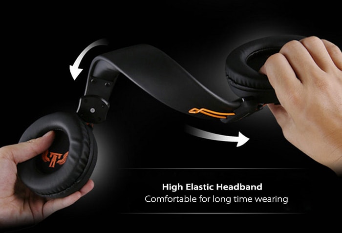 OVANN X7 Professional Gaming Headsets On-cord Control Comfortable Wearing- Black and Orange OVANN X7 Professional Gaming Headsets On-cord Control Comfortable Wearing- Black and Orange