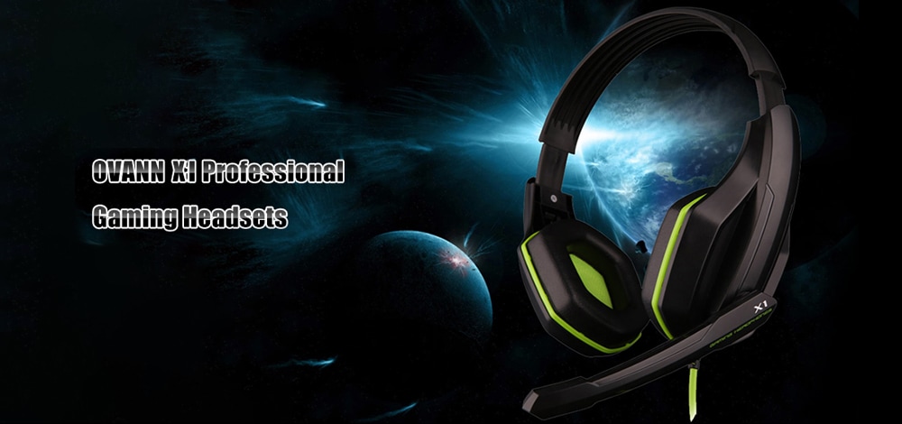 OVANN X1 Wired Gaming Headset with Microphone Volume Control 3.5mm Audio Jack- Black and Green OVANN X1 Wired Gaming Headset with Microphone Volume Control 3.5mm Audio Jack- Black and Green