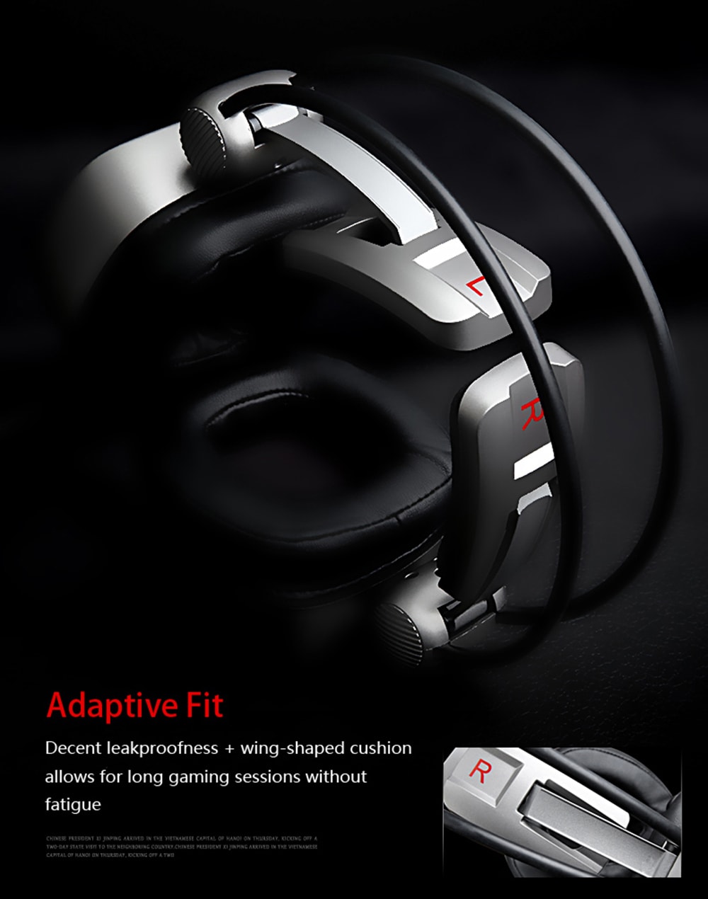 XIBERIA S21 Gaming Headset Surround Sound with Microphone Volume Control LED and Mute- Silver XIBERIA S21 Gaming Headset Surround Sound with Microphone Volume Control LED and Mute- Silver
