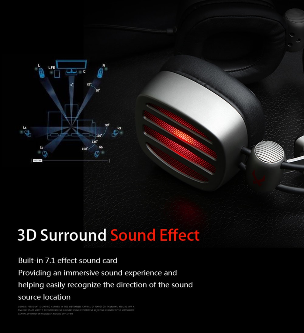 XIBERIA S21 Gaming Headset Surround Sound with Microphone Volume Control LED and Mute- Silver XIBERIA S21 Gaming Headset Surround Sound with Microphone Volume Control LED and Mute- Silver