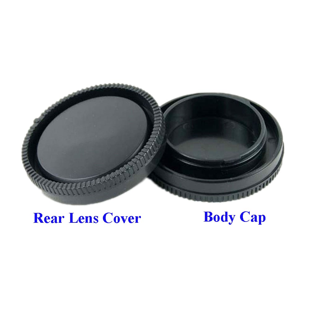 Rear Lens Cap And Camera Body Cover for Sony ILCE-7RM3 / A7RM2 / A6500 / A7- Black Rear Lens Cap And Camera Body Cover for Sony ILCE-7RM3 / A7RM2 / A6500 / A7- Black