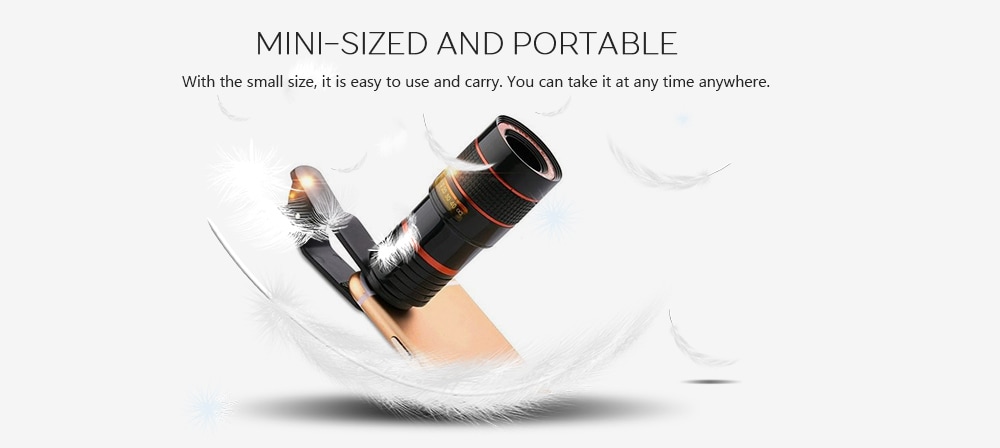 YEDUO Photography Telescope Lens Clip for Mobile Phone Optical Photo Zoom Camera- Black YEDUO Photography Telescope Lens Clip for Mobile Phone Optical Photo Zoom Camera- Black