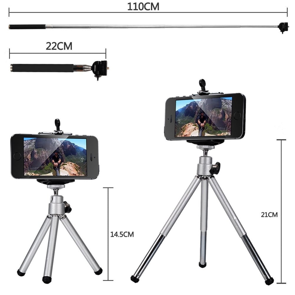 Telescope Telephoto Wide-Angle Macro Fisheye Lens Since The Shaft Tripod 10 in 1 Suit- Black Telescope Telephoto Wide-Angle Macro Fisheye Lens Since The Shaft Tripod 10 in 1 Suit- Black