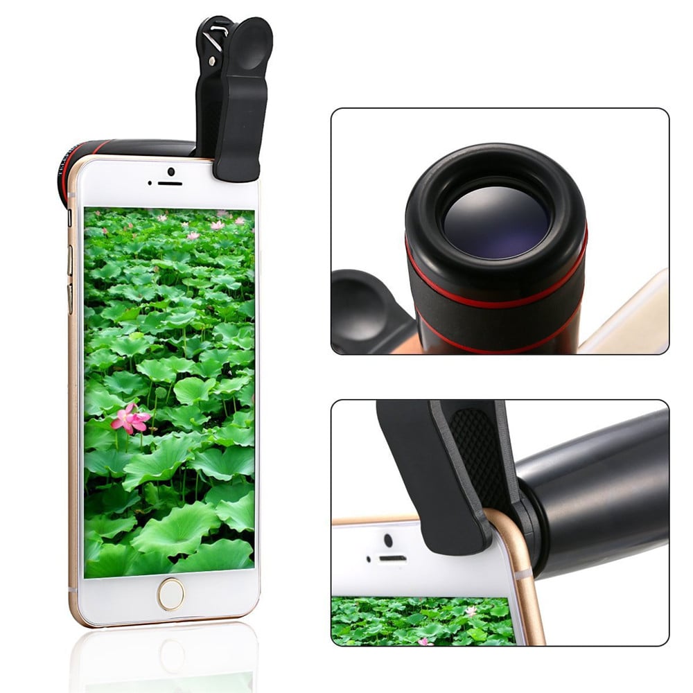 Telescope Telephoto Wide-Angle Macro Fisheye Lens Since The Shaft Tripod 10 in 1 Suit- Black Telescope Telephoto Wide-Angle Macro Fisheye Lens Since The Shaft Tripod 10 in 1 Suit- Black