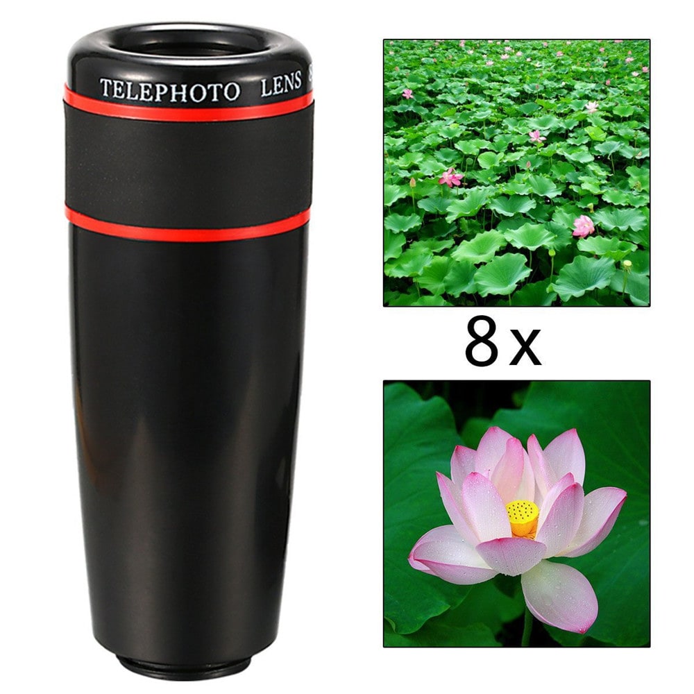 Telescope Telephoto Wide-Angle Macro Fisheye Lens Since The Shaft Tripod 10 in 1 Suit- Black Telescope Telephoto Wide-Angle Macro Fisheye Lens Since The Shaft Tripod 10 in 1 Suit- Black