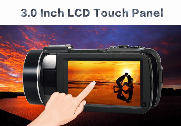 ORDRO HDV - Z20 WiFi 1080P 24MP 16X Digital Zoom F2.6 Aperture 3.0 inch TFT Touch Screen DV Camera- Black ORDRO HDV - Z20 WiFi 1080P 24MP 16X Digital Zoom F2.6 Aperture 3.0 inch TFT Touch Screen DV Camera- Black