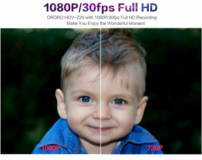 ORDRO HDV - Z20 WiFi 1080P 24MP 16X Digital Zoom F2.6 Aperture 3.0 inch TFT Touch Screen DV Camera- Black ORDRO HDV - Z20 WiFi 1080P 24MP 16X Digital Zoom F2.6 Aperture 3.0 inch TFT Touch Screen DV Camera- Black