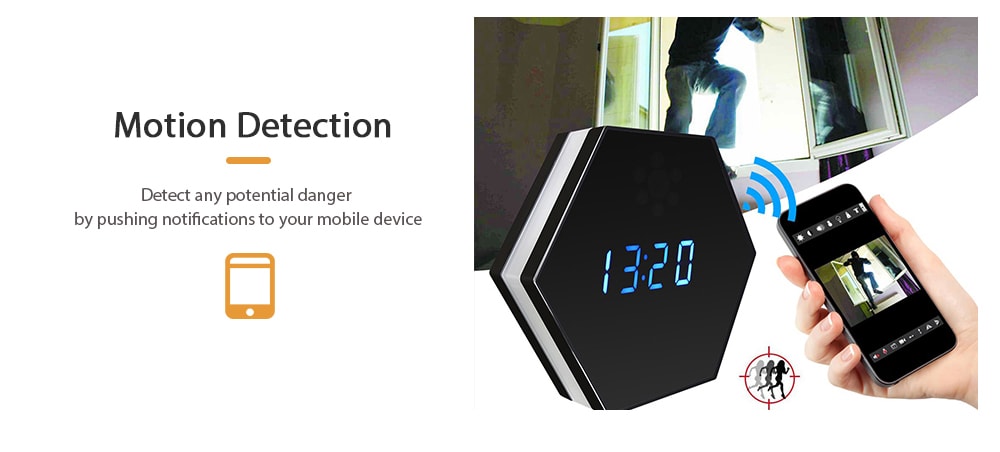 Z17 WiFi Wireless Mini Camera Clock 1080P HD Smart Mirror Clock Night IP Vision Two-way Audio Motion Detection LED Lights- Black EU Plug Z17 WiFi Wireless Mini Camera Clock 1080P HD Smart Mirror Clock Night IP Vision Two-way Audio Motion Detection LED Lights- Black EU Plug