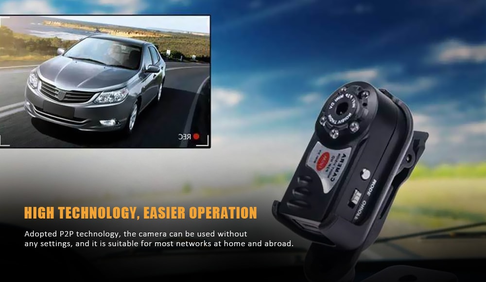 Q7 Mini Wireless Remote Control Camera - Black Q7 Mini Wireless Remote Control Camera - Black
