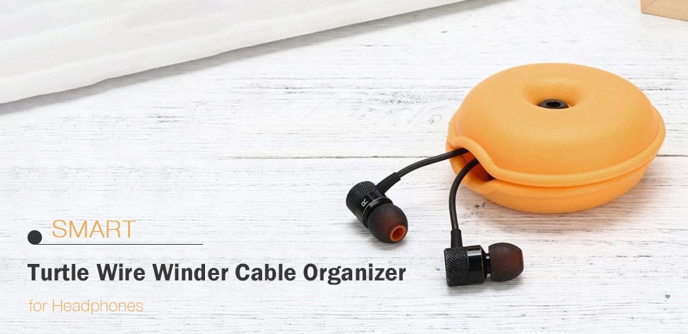 Smart Turtle Cable Cord Organizer Wrap Wire Winder Earphone Headphone Holder- Green Smart Turtle Cable Cord Organizer Wrap Wire Winder Earphone Headphone Holder- Green