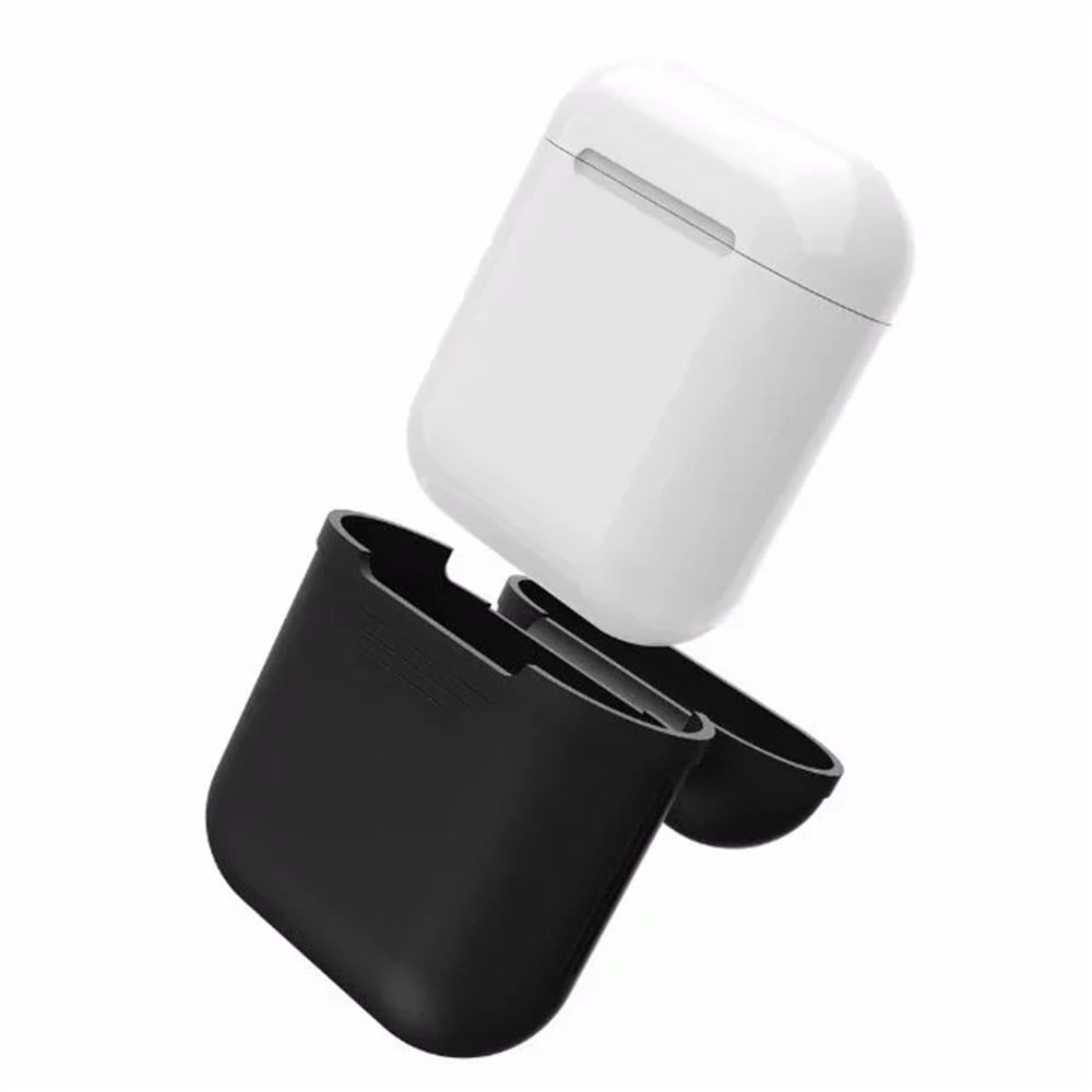 Silicone Shock Proof Protector Sleeve Skin Cover True Wireless Earphone Case for Apple AirPods- Cerulean Silicone Shock Proof Protector Sleeve Skin Cover True Wireless Earphone Case for Apple AirPods- Cerulean