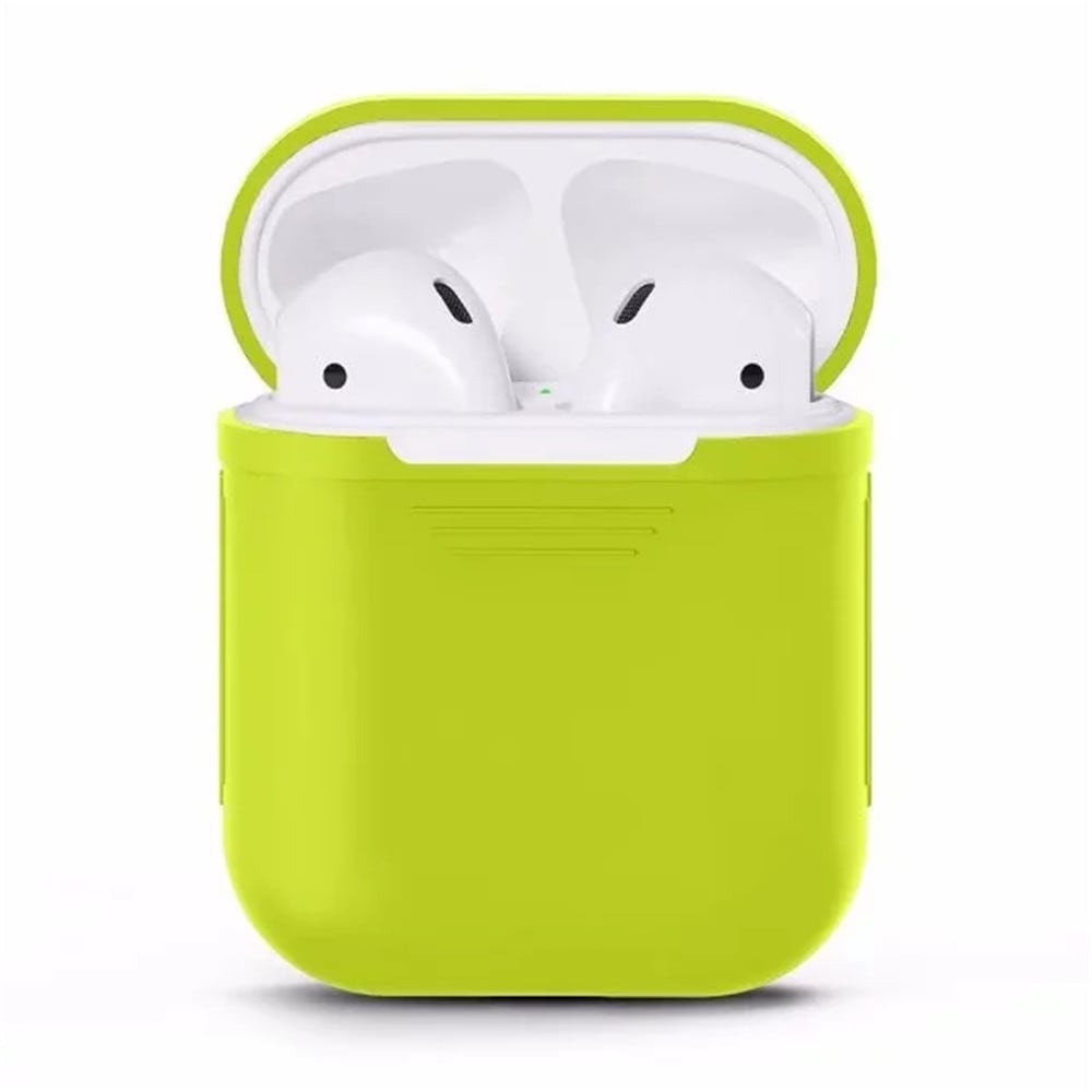 Silicone Shock Proof Protector Sleeve Skin Cover True Wireless Earphone Case for Apple AirPods- Cerulean Silicone Shock Proof Protector Sleeve Skin Cover True Wireless Earphone Case for Apple AirPods- Cerulean