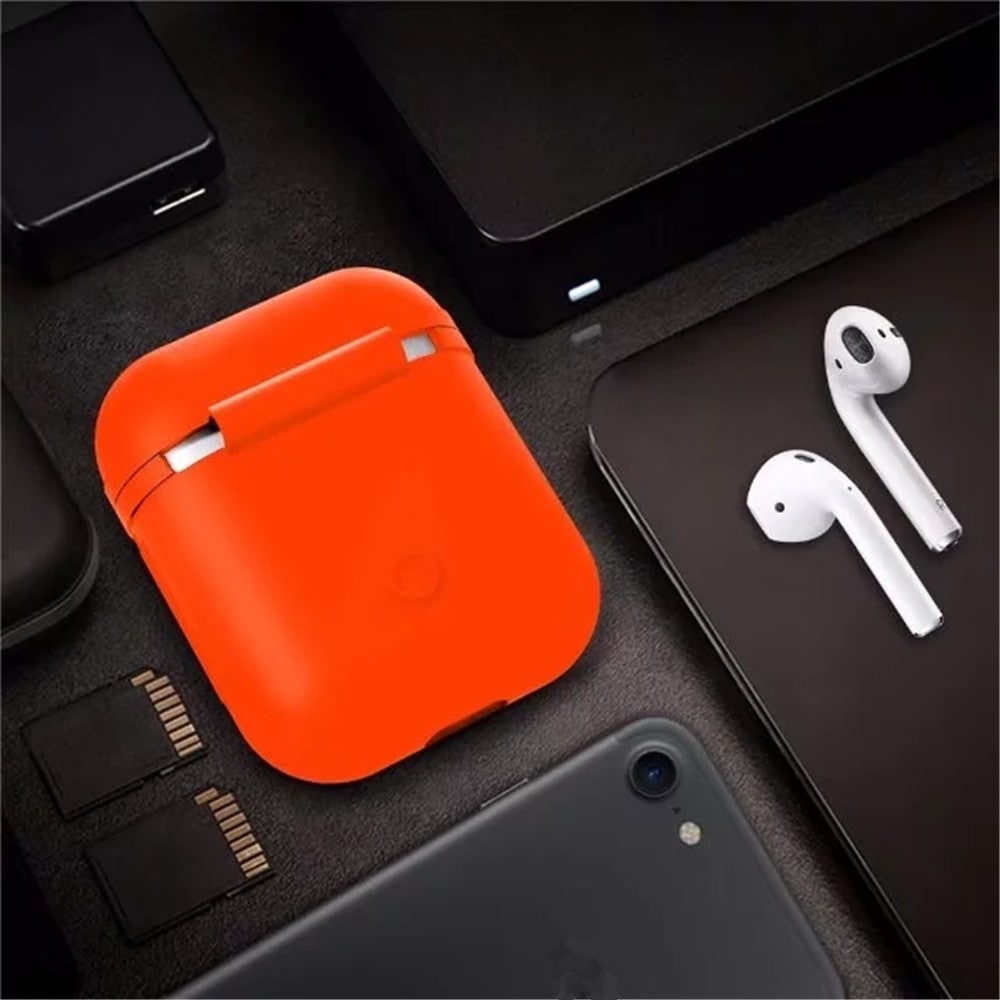 Silicone Shock Proof Protector Sleeve Skin Cover True Wireless Earphone Case for Apple AirPods- Cerulean Silicone Shock Proof Protector Sleeve Skin Cover True Wireless Earphone Case for Apple AirPods- Cerulean