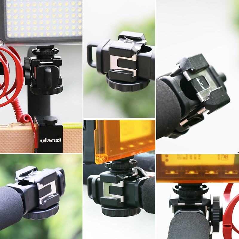Ulanzi U-Grip Triple Shoe Mount Video Action Stabilizing Handle Grip Rig for iPhone 8 / X GoPro Smartphone Canon Sony DSLR Camera- Black Ulanzi U-Grip Triple Shoe Mount Video Action Stabilizing Handle Grip Rig for iPhone 8 / X GoPro Smartphone Canon Sony DSLR Camera- Black