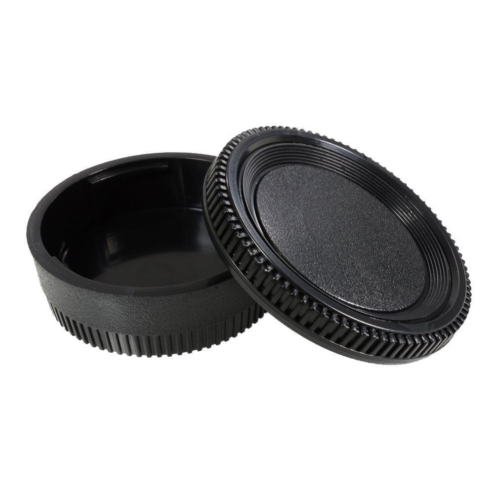 Rear Lens Cap Cover And Camera Body Cap for Nikon D810/D850/D750/D7500/D7200/D7100 D5600/D5300/D3400/D3200/D90- Black Rear Lens Cap Cover And Camera Body Cap for Nikon D810/D850/D750/D7500/D7200/D7100 D5600/D5300/D3400/D3200/D90- Black