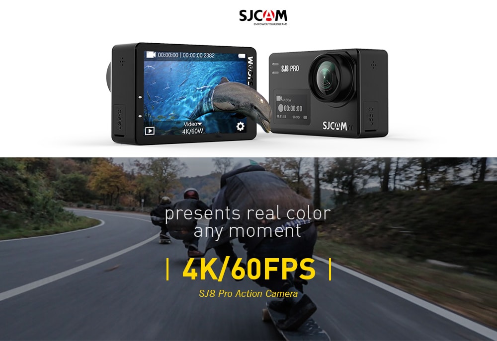 Original SJCAM SJ8 Pro 4K 60fps Dual Touch Screen WiFi Action Camera- Black Original SJCAM SJ8 Pro 4K 60fps Dual Touch Screen WiFi Action Camera- Black
