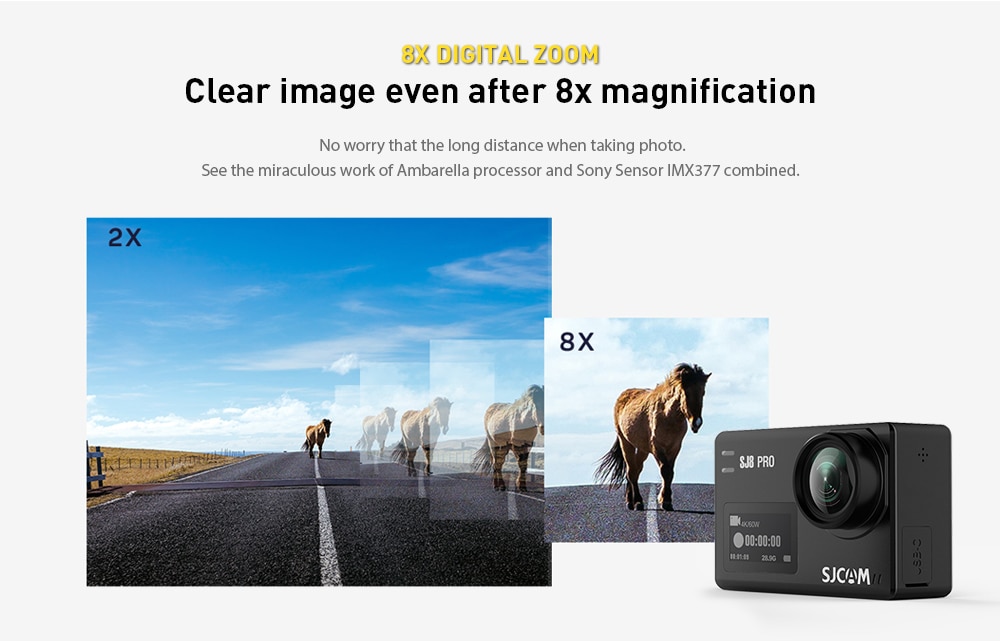 Original SJCAM SJ8 Pro 4K 60fps Dual Touch Screen WiFi Action Camera- Black Original SJCAM SJ8 Pro 4K 60fps Dual Touch Screen WiFi Action Camera- Black
