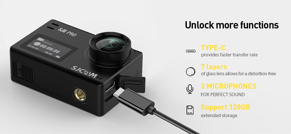Original SJCAM SJ8 Pro 4K 60fps Dual Touch Screen WiFi Action Camera- Black Original SJCAM SJ8 Pro 4K 60fps Dual Touch Screen WiFi Action Camera- Black