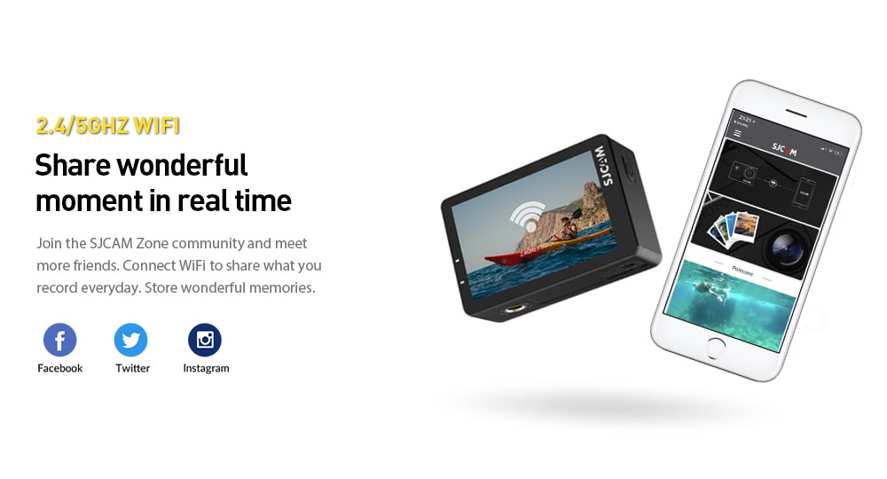 Original SJCAM SJ8 Pro 4K 60fps Dual Touch Screen WiFi Action Camera- Black Original SJCAM SJ8 Pro 4K 60fps Dual Touch Screen WiFi Action Camera- Black