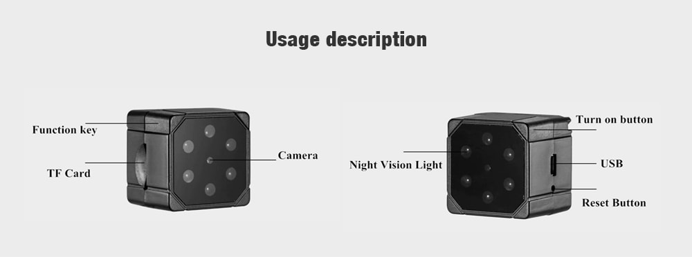 SQ19 Mini HD 1080P Action Camera Micro Lens Recorder Car DVR Sports DV- Black SQ19 Mini HD 1080P Action Camera Micro Lens Recorder Car DVR Sports DV- Black