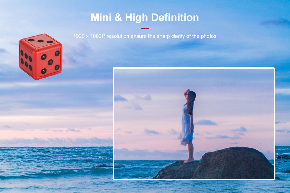 SQ16 1080P Dice Shape Mini Action Camera with Motion Detection HD Sports Camcorder- White SQ16 1080P Dice Shape Mini Action Camera with Motion Detection HD Sports Camcorder- White