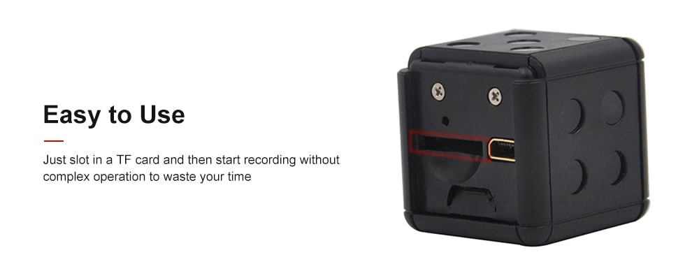SQ16 1080P Dice Shape Mini Action Camera with Motion Detection HD Sports Camcorder- White SQ16 1080P Dice Shape Mini Action Camera with Motion Detection HD Sports Camcorder- White