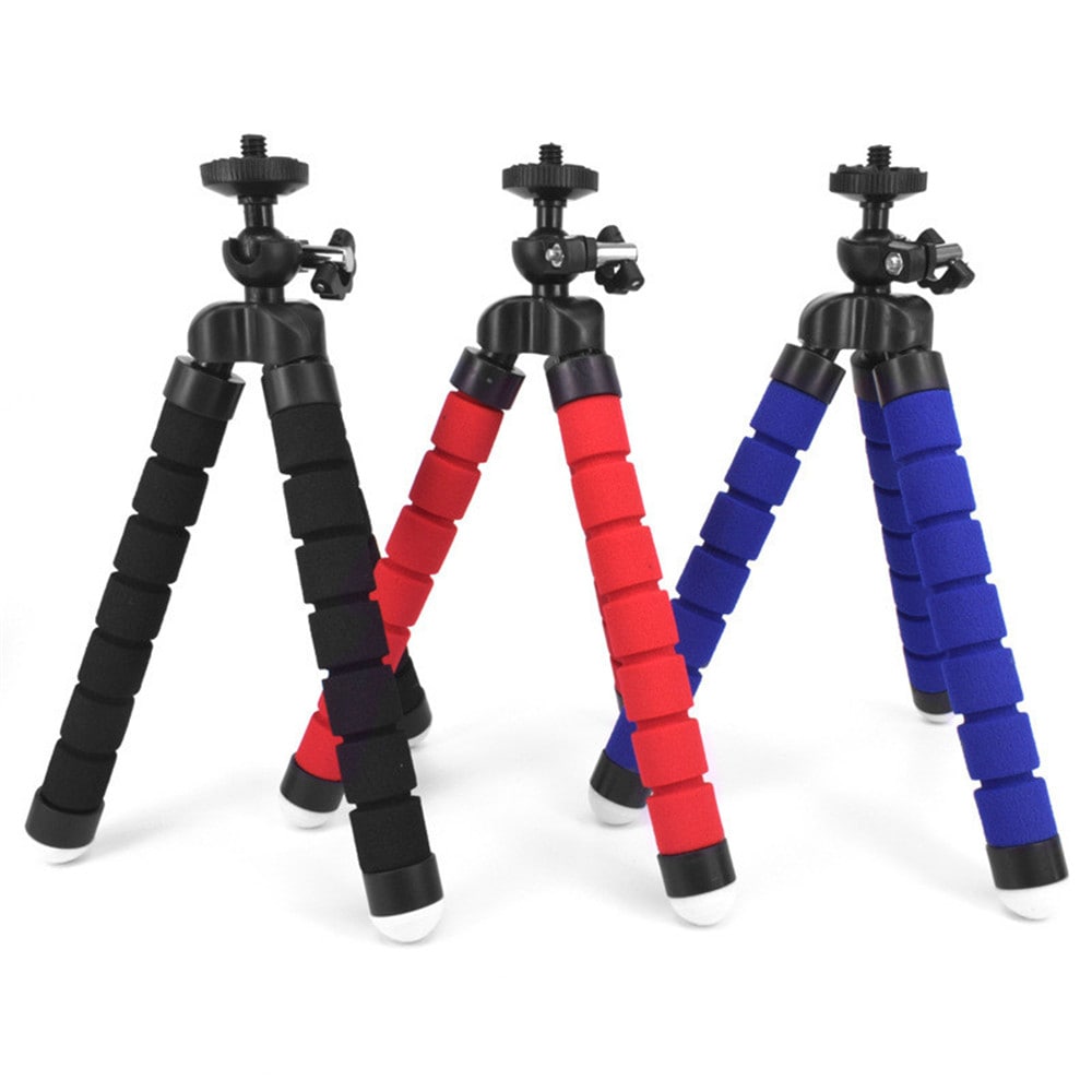 Octopus Style Portable and Adjustable Tripod Stand Holder for Cellphone Camera with Universal- Black Octopus Style Portable and Adjustable Tripod Stand Holder for Cellphone Camera with Universal- Black