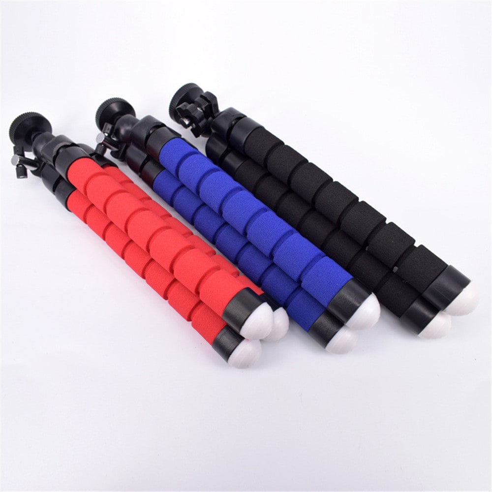 Octopus Style Portable and Adjustable Tripod Stand Holder for Cellphone Camera with Universal- Black Octopus Style Portable and Adjustable Tripod Stand Holder for Cellphone Camera with Universal- Black