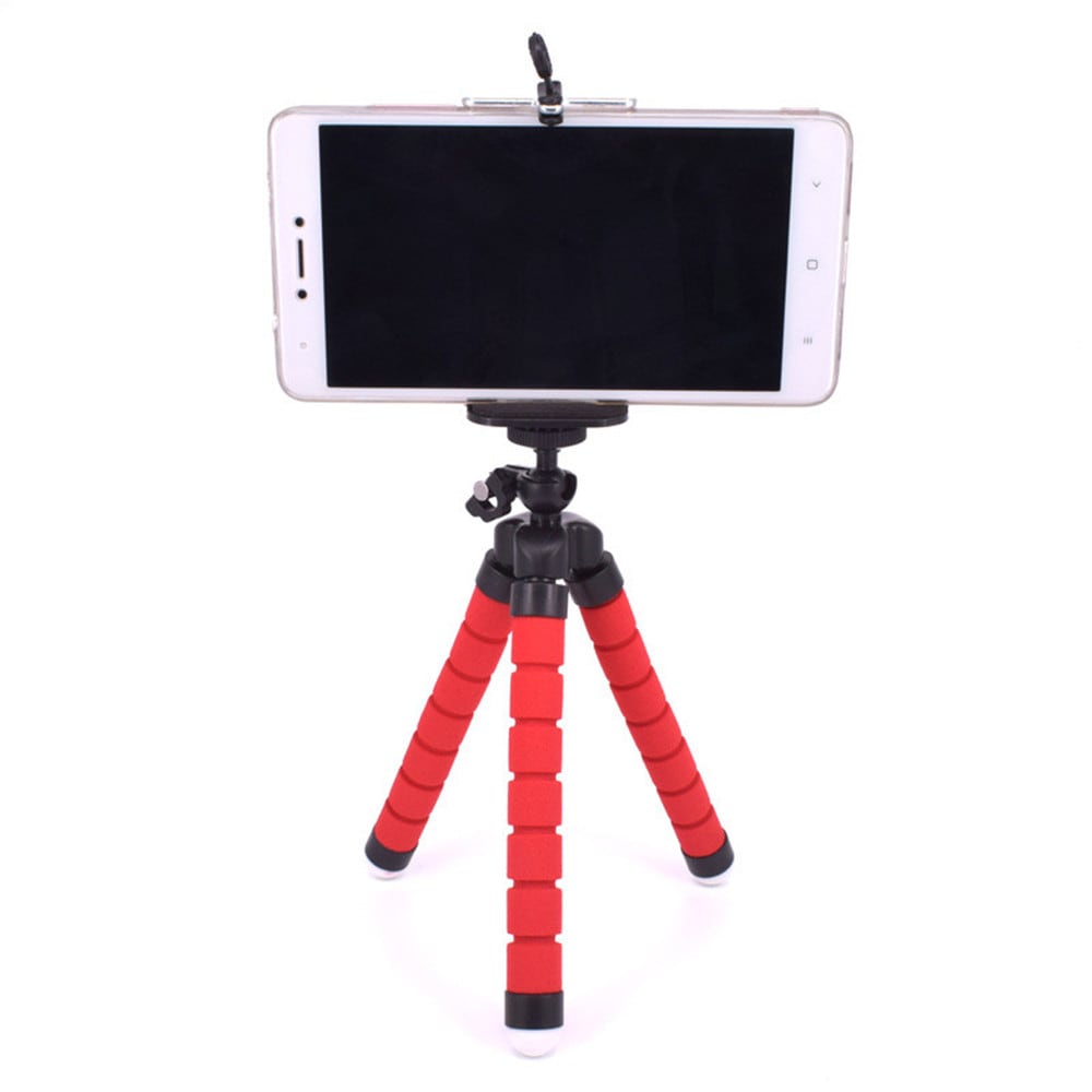Octopus Style Portable and Adjustable Tripod Stand Holder for Cellphone Camera with Universal- Black Octopus Style Portable and Adjustable Tripod Stand Holder for Cellphone Camera with Universal- Black