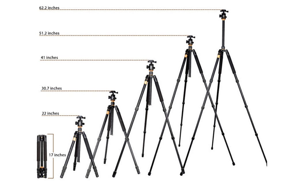 QZSD Q999 62.2 Inches Lightweight Tripod Monopod with 1/4 Screw- Black QZSD Q999 62.2 Inches Lightweight Tripod Monopod with 1/4 Screw- Black