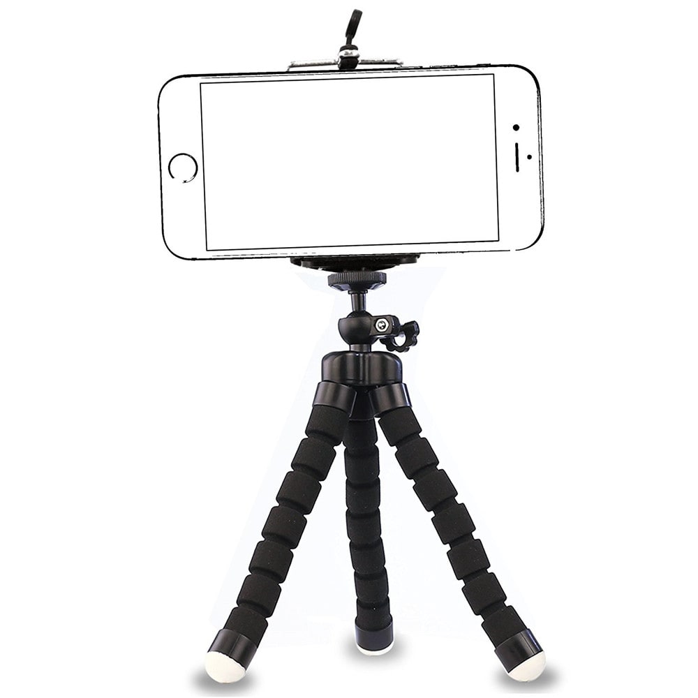 Phone General Sponge Octopus Tripod with Bluetooth Remote Control- Black Phone General Sponge Octopus Tripod with Bluetooth Remote Control- Black