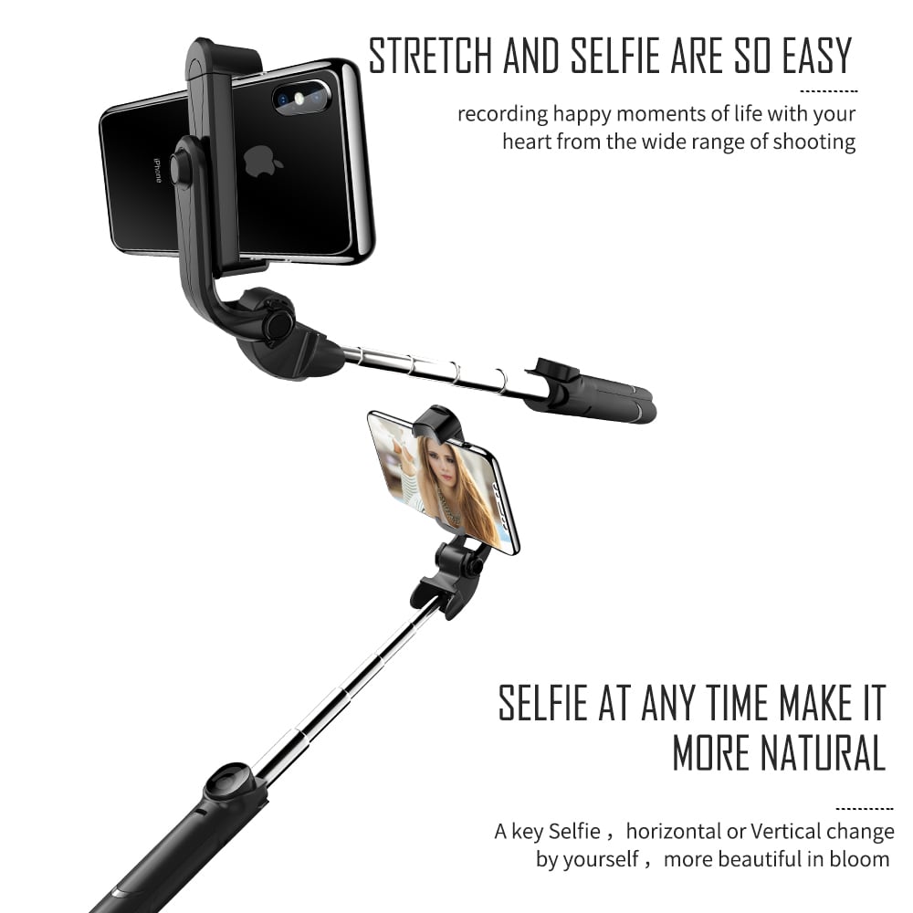 Portable Bluetooth Remote Control Tripod Monopod Handheld Selfie Stick for iPhone 8X- Black Portable Bluetooth Remote Control Tripod Monopod Handheld Selfie Stick for iPhone 8X- Black