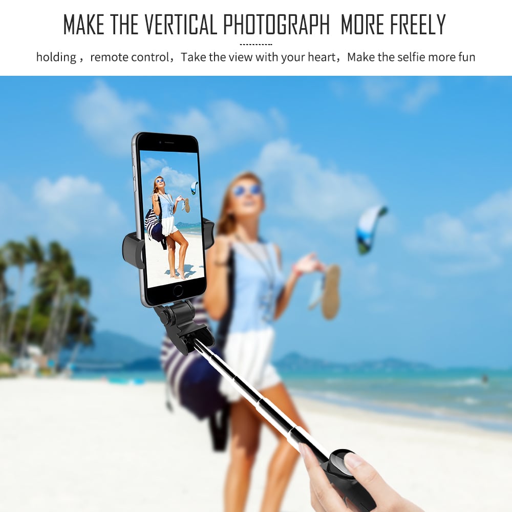 Portable Bluetooth Remote Control Tripod Monopod Handheld Selfie Stick for iPhone 8X- Black Portable Bluetooth Remote Control Tripod Monopod Handheld Selfie Stick for iPhone 8X- Black