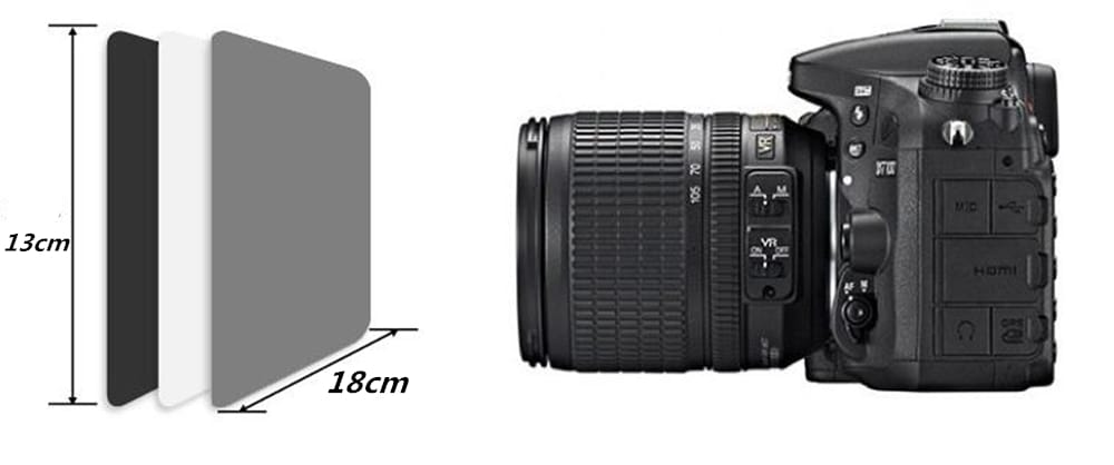 Photography Eighteen Percent White Balance Waterproof Photometric Card Black White Gray Suit- Multi 1 set Photography Eighteen Percent White Balance Waterproof Photometric Card Black White Gray Suit- Multi 1 set