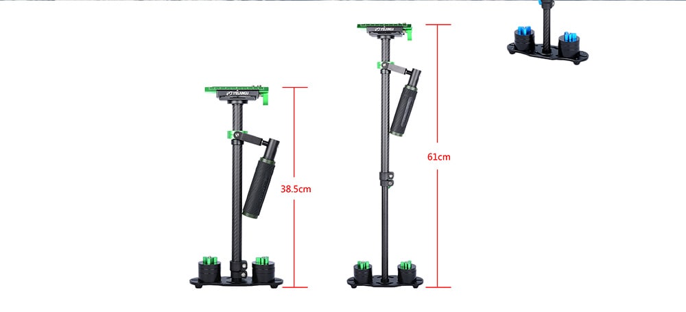 YELANGU S60T Handheld Carbon Fiber Photography Stabilizer for SLR / DSLR / DV- Black YELANGU S60T Handheld Carbon Fiber Photography Stabilizer for SLR / DSLR / DV- Black