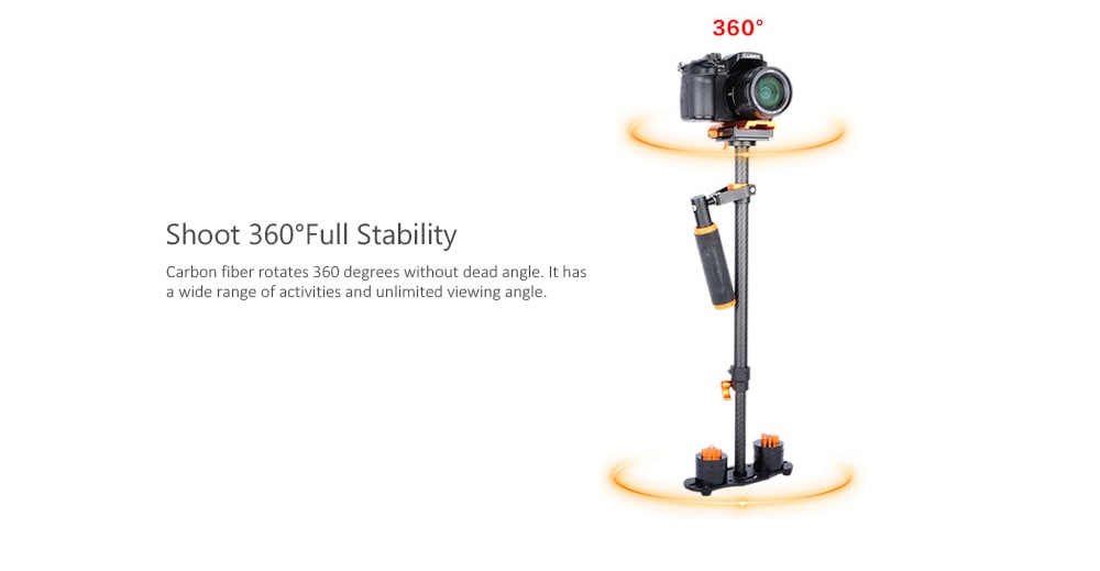 YELANGU S60T Handheld Carbon Fiber Photography Stabilizer for SLR / DSLR / DV- Black YELANGU S60T Handheld Carbon Fiber Photography Stabilizer for SLR / DSLR / DV- Black