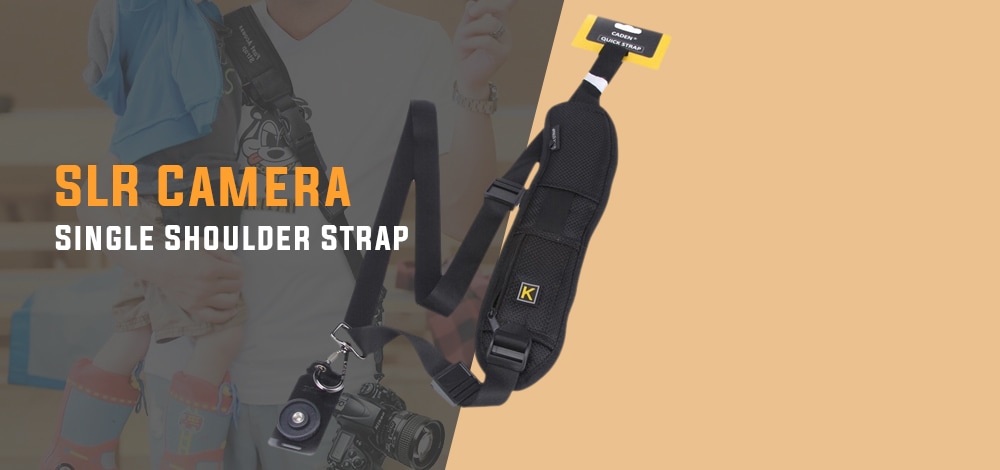 Single Shoulder Strap for SLR Camera- Black Single Shoulder Strap for SLR Camera- Black