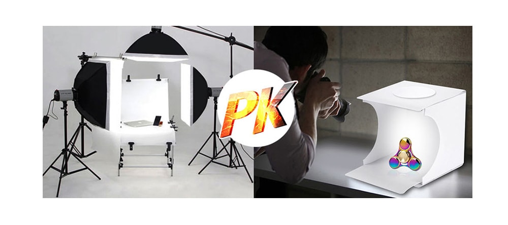 Portable Mini Photography Light Box Kit Foldable Small Home Studio- White Portable Mini Photography Light Box Kit Foldable Small Home Studio- White
