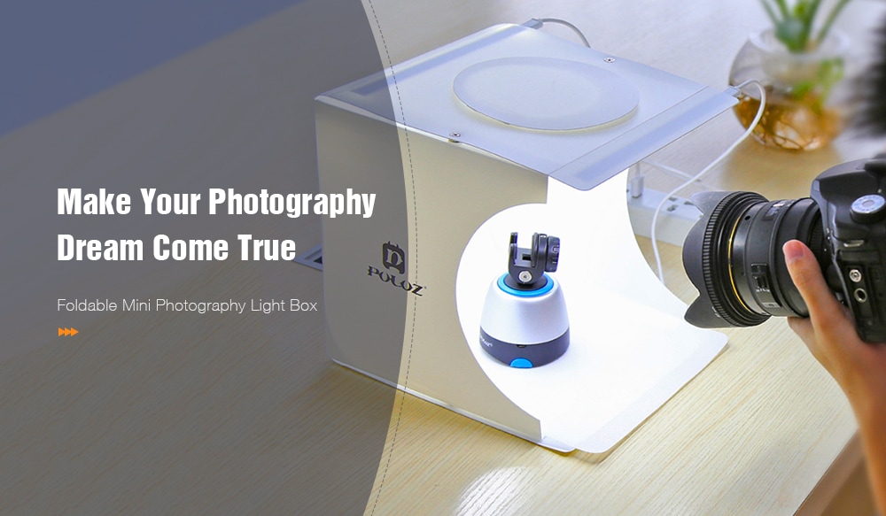 PULUZ Foldable Mini 2 LED Photography Light Box- Multi PULUZ Foldable Mini 2 LED Photography Light Box- Multi