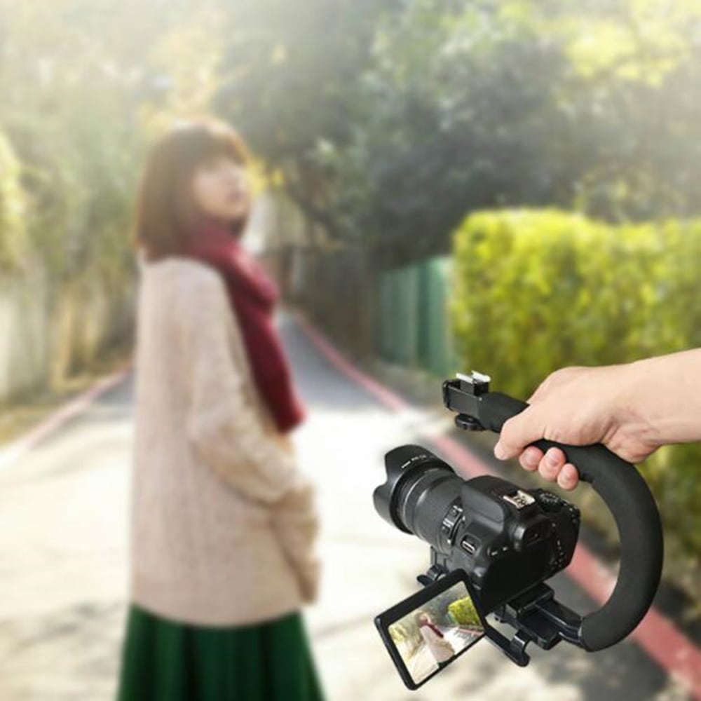 Photography Type U Bracket DV Hand Held Stabilizer- Black 1Pc Photography Type U Bracket DV Hand Held Stabilizer- Black 1Pc