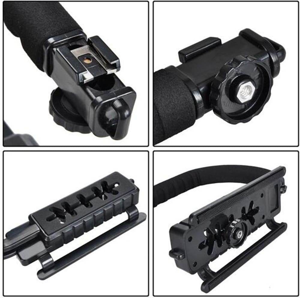 Photography Type U Bracket DV Hand Held Stabilizer- Black 1Pc Photography Type U Bracket DV Hand Held Stabilizer- Black 1Pc
